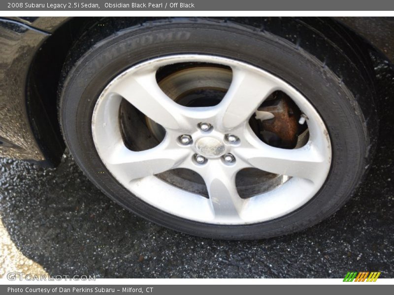 Obsidian Black Pearl / Off Black 2008 Subaru Legacy 2.5i Sedan