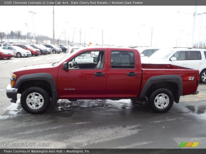 Dark Cherry Red Metallic / Medium Dark Pewter 2005 Chevrolet Colorado LS Crew Cab 4x4