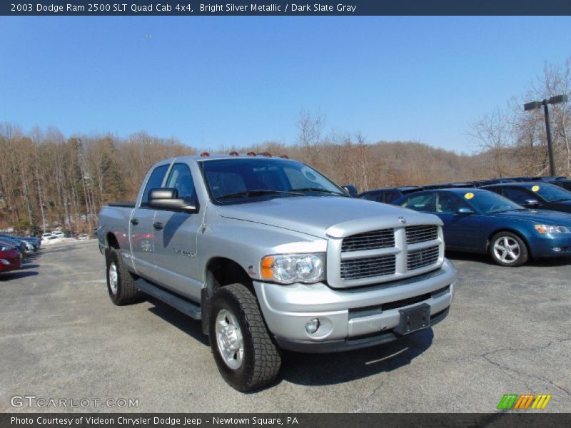 Bright Silver Metallic / Dark Slate Gray 2003 Dodge Ram 2500 SLT Quad Cab 4x4