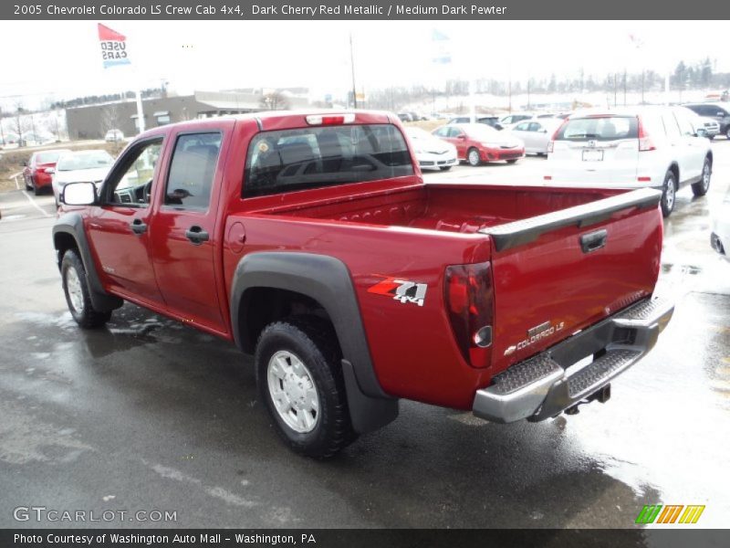 Dark Cherry Red Metallic / Medium Dark Pewter 2005 Chevrolet Colorado LS Crew Cab 4x4