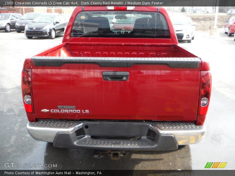 Dark Cherry Red Metallic / Medium Dark Pewter 2005 Chevrolet Colorado LS Crew Cab 4x4