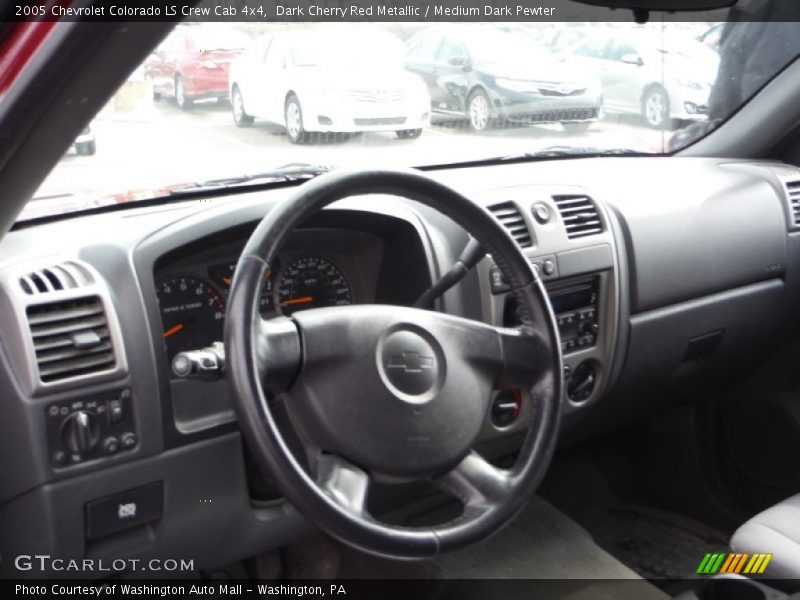 Dark Cherry Red Metallic / Medium Dark Pewter 2005 Chevrolet Colorado LS Crew Cab 4x4