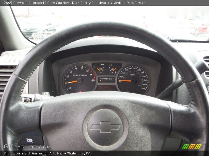 Dark Cherry Red Metallic / Medium Dark Pewter 2005 Chevrolet Colorado LS Crew Cab 4x4