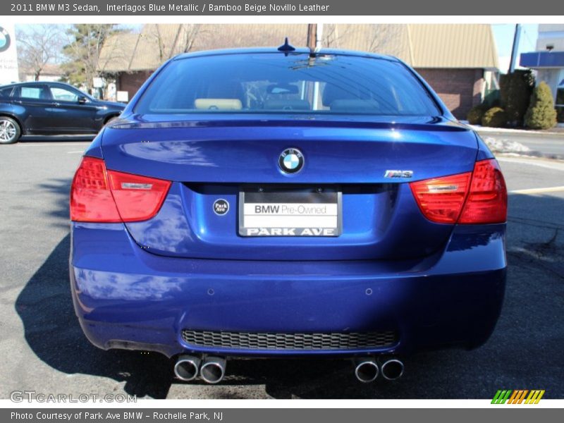 Interlagos Blue Metallic / Bamboo Beige Novillo Leather 2011 BMW M3 Sedan