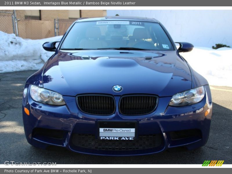 Interlagos Blue Metallic / Bamboo Beige Novillo Leather 2011 BMW M3 Sedan