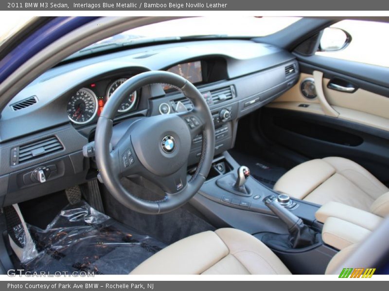 Interlagos Blue Metallic / Bamboo Beige Novillo Leather 2011 BMW M3 Sedan