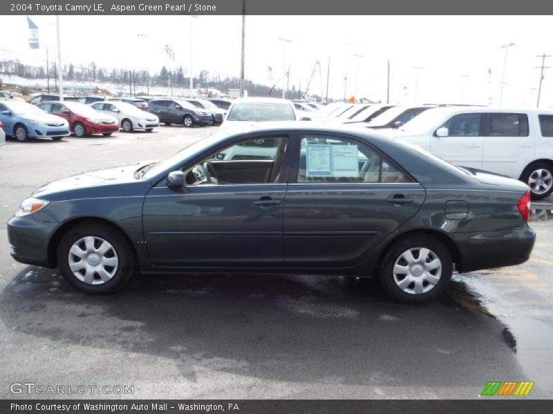 Aspen Green Pearl / Stone 2004 Toyota Camry LE