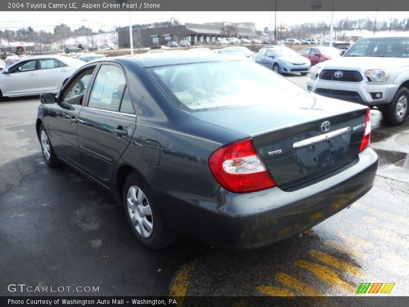 Aspen Green Pearl / Stone 2004 Toyota Camry LE