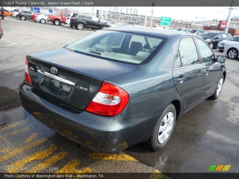 Aspen Green Pearl / Stone 2004 Toyota Camry LE