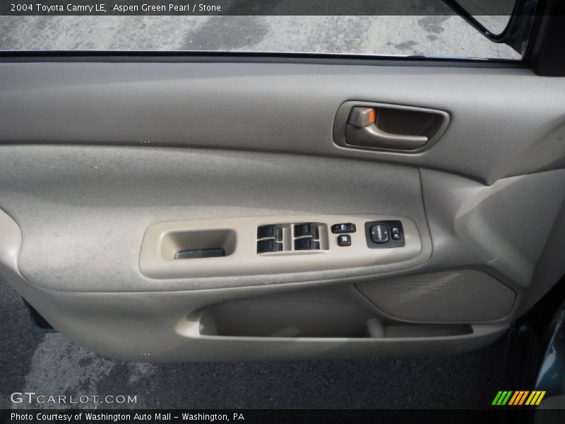 Aspen Green Pearl / Stone 2004 Toyota Camry LE