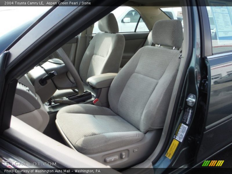 Aspen Green Pearl / Stone 2004 Toyota Camry LE