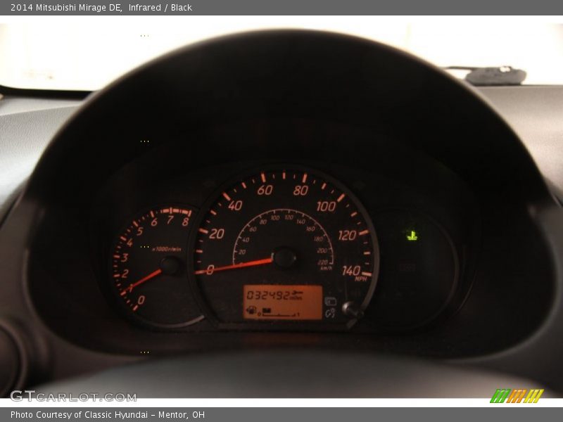 Infrared / Black 2014 Mitsubishi Mirage DE