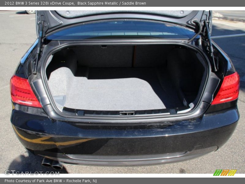 Black Sapphire Metallic / Saddle Brown 2012 BMW 3 Series 328i xDrive Coupe
