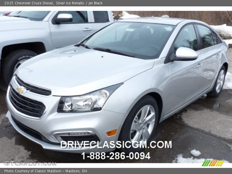 Silver Ice Metallic / Jet Black 2015 Chevrolet Cruze Diesel