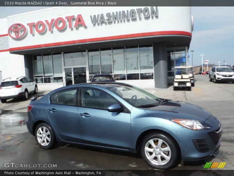 Gunmetal Blue Mica / Black 2010 Mazda MAZDA3 i Sport 4 Door