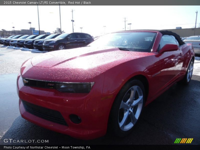 Red Hot / Black 2015 Chevrolet Camaro LT/RS Convertible