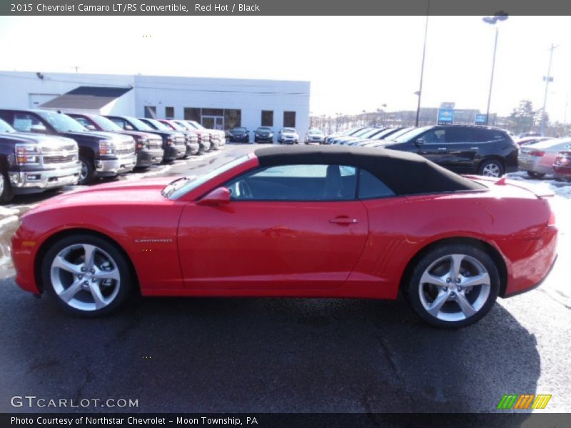 Red Hot / Black 2015 Chevrolet Camaro LT/RS Convertible