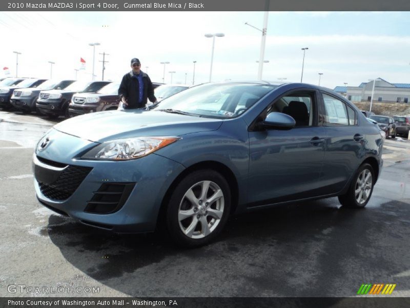 Gunmetal Blue Mica / Black 2010 Mazda MAZDA3 i Sport 4 Door
