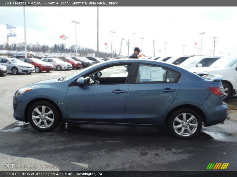 Gunmetal Blue Mica / Black 2010 Mazda MAZDA3 i Sport 4 Door