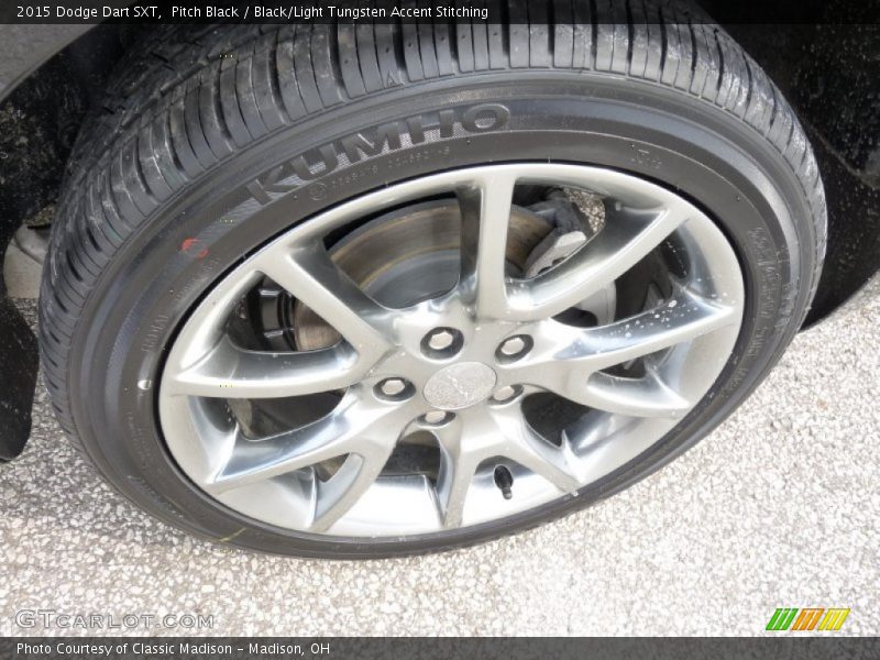 Pitch Black / Black/Light Tungsten Accent Stitching 2015 Dodge Dart SXT