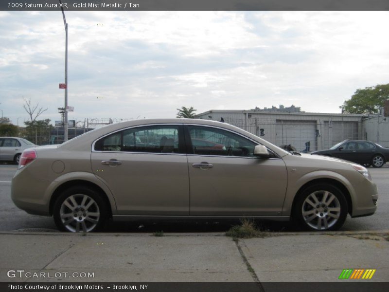 Gold Mist Metallic / Tan 2009 Saturn Aura XR