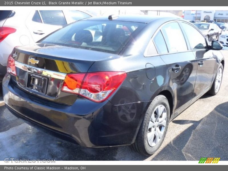 Black Granite Metallic / Jet Black/Medium Titanium 2015 Chevrolet Cruze LS