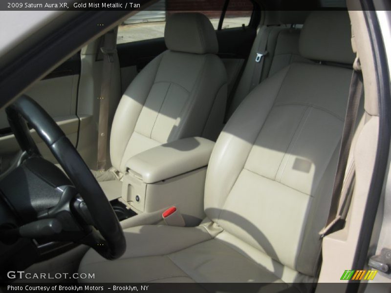 Gold Mist Metallic / Tan 2009 Saturn Aura XR