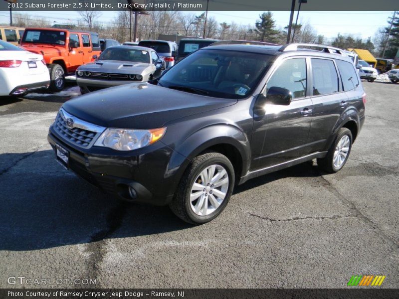 Dark Gray Metallic / Platinum 2012 Subaru Forester 2.5 X Limited