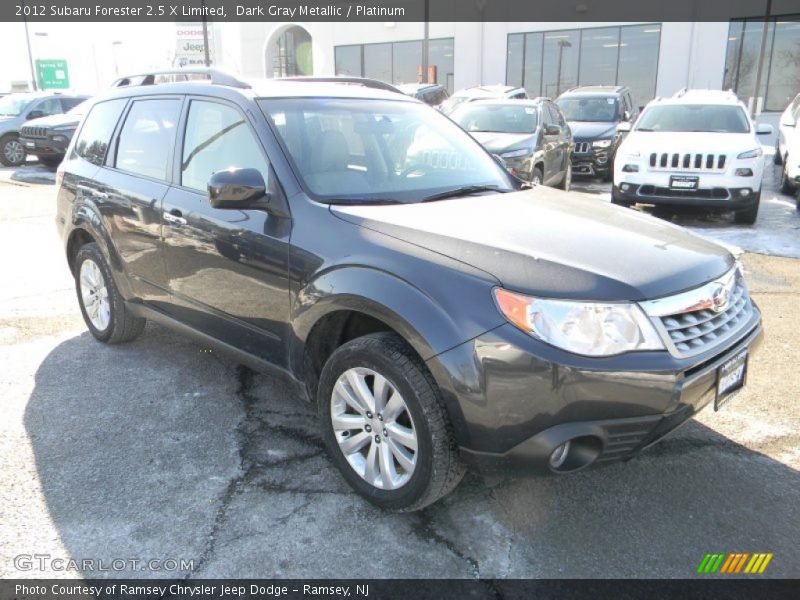 Dark Gray Metallic / Platinum 2012 Subaru Forester 2.5 X Limited