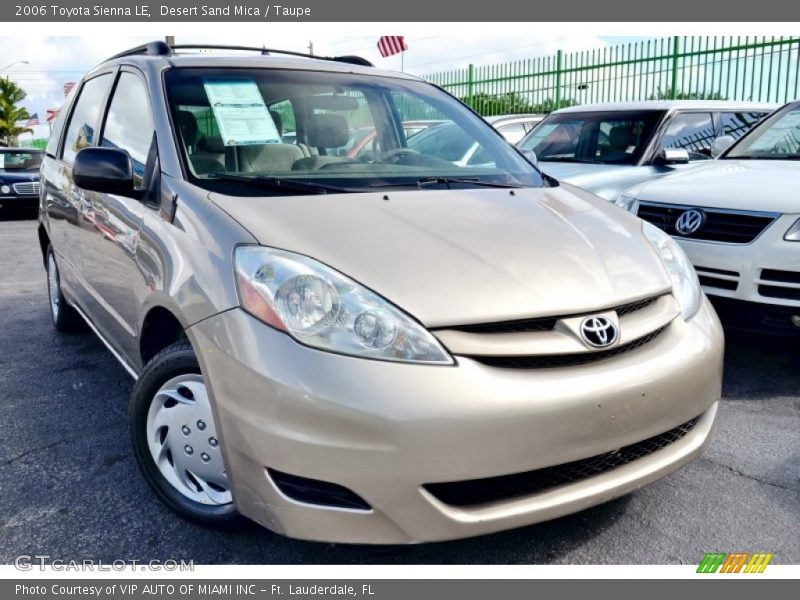 Desert Sand Mica / Taupe 2006 Toyota Sienna LE