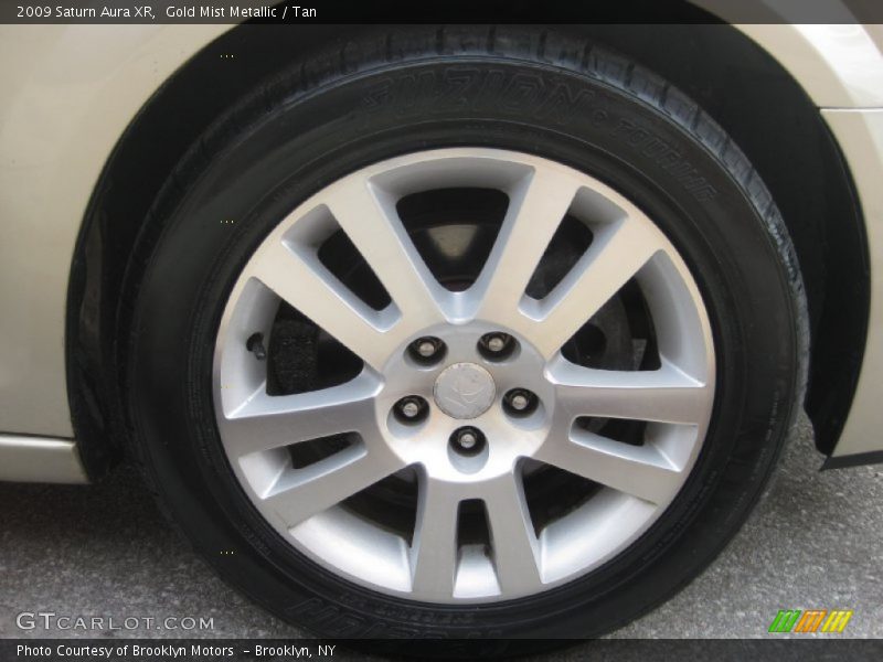 Gold Mist Metallic / Tan 2009 Saturn Aura XR