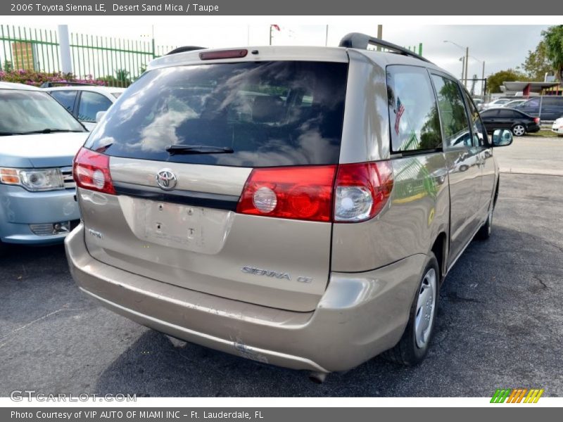 Desert Sand Mica / Taupe 2006 Toyota Sienna LE