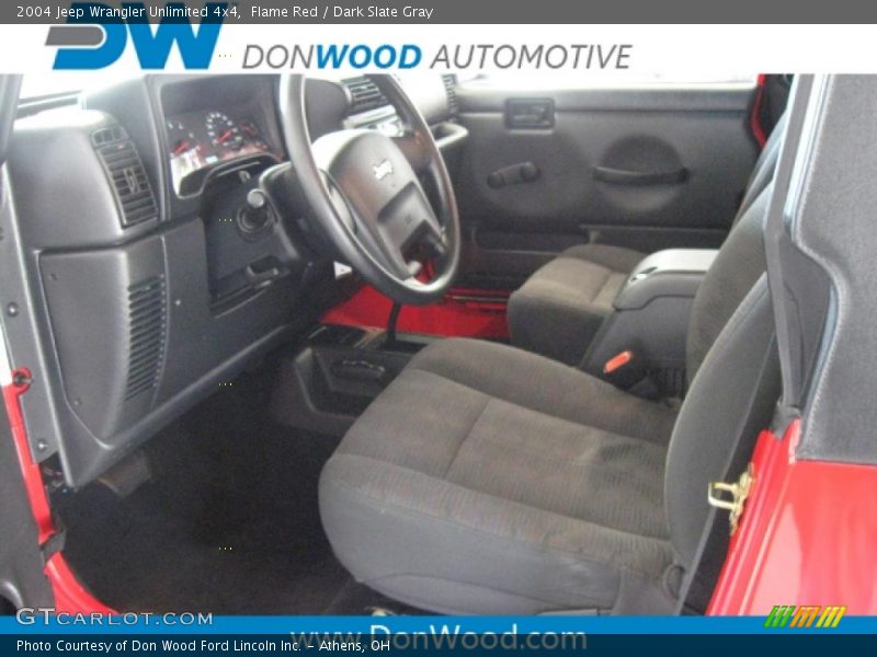 Flame Red / Dark Slate Gray 2004 Jeep Wrangler Unlimited 4x4