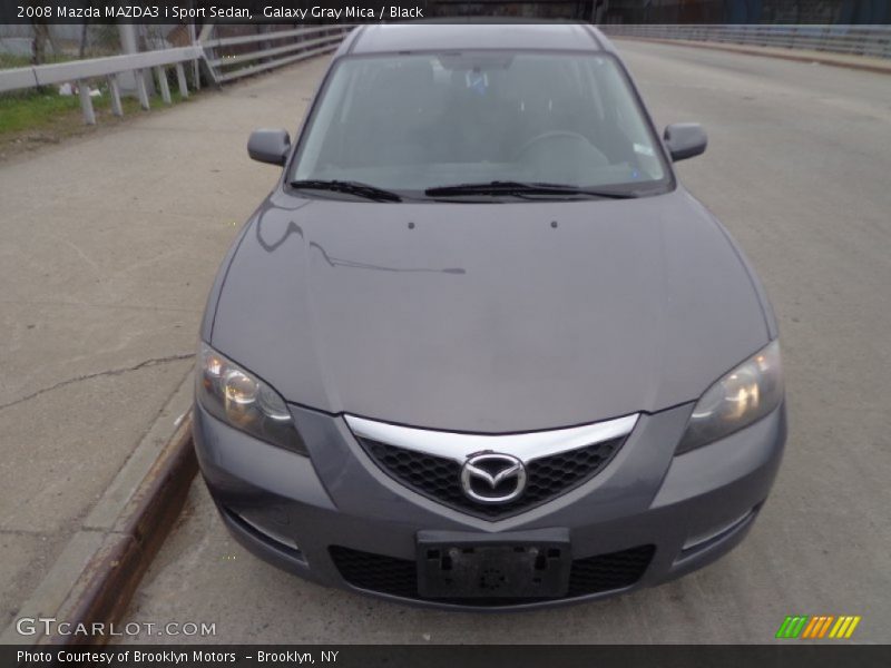 Galaxy Gray Mica / Black 2008 Mazda MAZDA3 i Sport Sedan