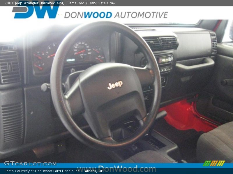 Flame Red / Dark Slate Gray 2004 Jeep Wrangler Unlimited 4x4