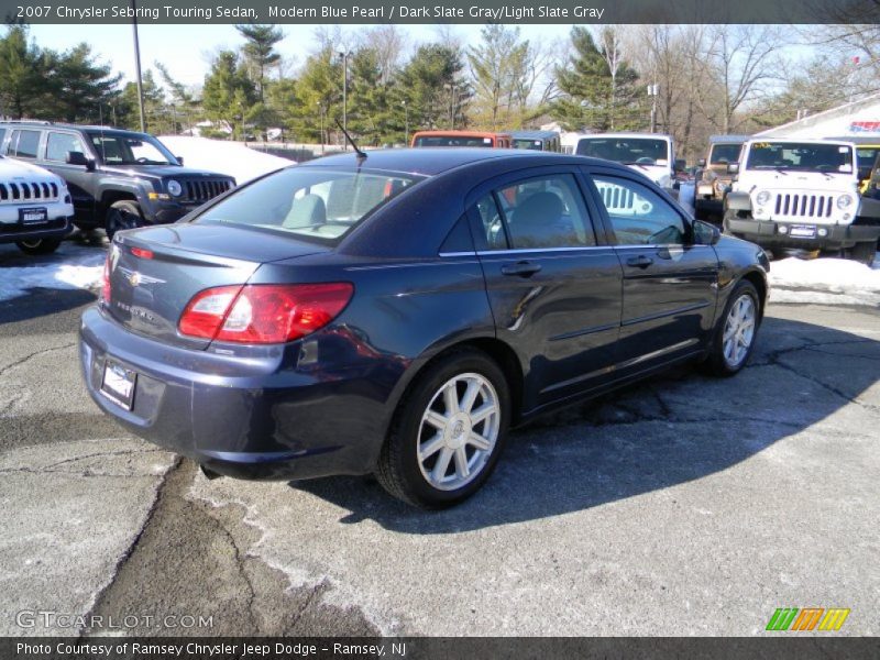 Modern Blue Pearl / Dark Slate Gray/Light Slate Gray 2007 Chrysler Sebring Touring Sedan