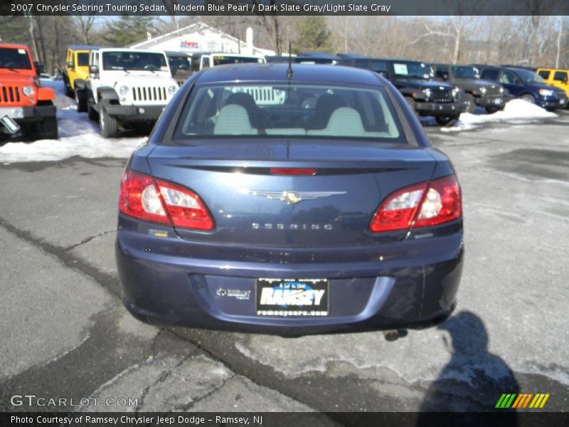 Modern Blue Pearl / Dark Slate Gray/Light Slate Gray 2007 Chrysler Sebring Touring Sedan