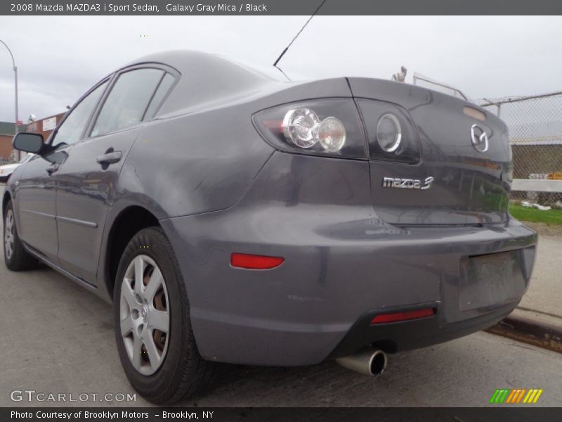 Galaxy Gray Mica / Black 2008 Mazda MAZDA3 i Sport Sedan