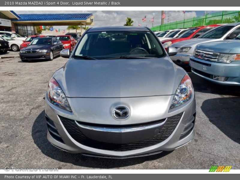 Liquid Silver Metallic / Black 2010 Mazda MAZDA3 i Sport 4 Door