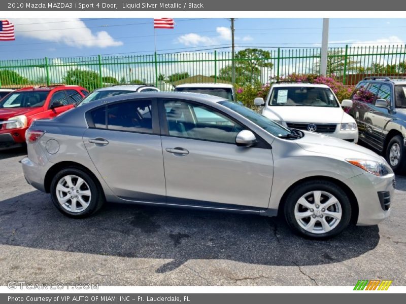 Liquid Silver Metallic / Black 2010 Mazda MAZDA3 i Sport 4 Door