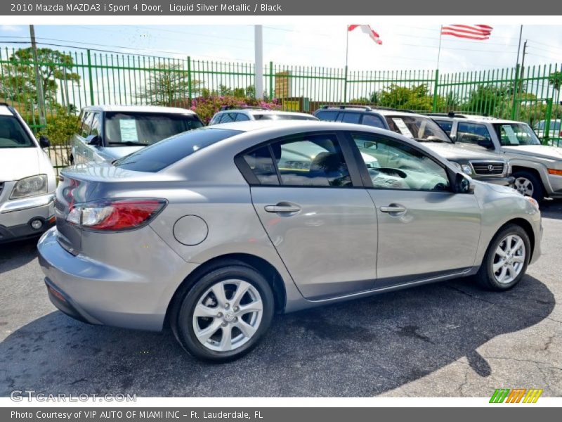 Liquid Silver Metallic / Black 2010 Mazda MAZDA3 i Sport 4 Door