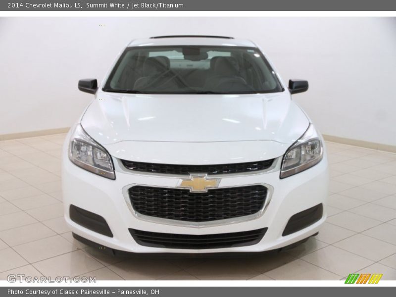 Summit White / Jet Black/Titanium 2014 Chevrolet Malibu LS