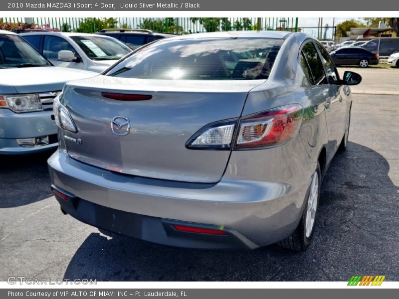 Liquid Silver Metallic / Black 2010 Mazda MAZDA3 i Sport 4 Door
