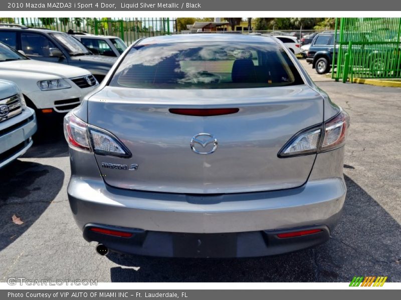 Liquid Silver Metallic / Black 2010 Mazda MAZDA3 i Sport 4 Door