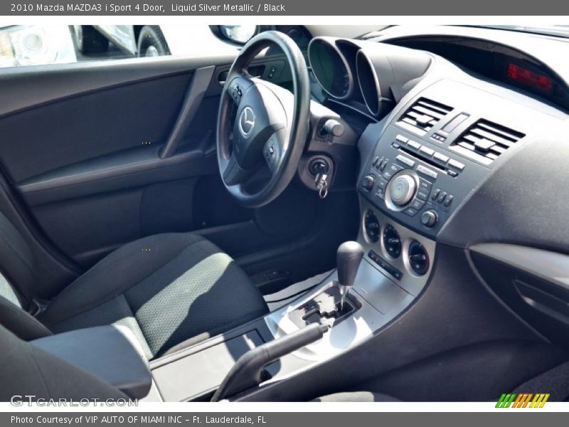 Liquid Silver Metallic / Black 2010 Mazda MAZDA3 i Sport 4 Door