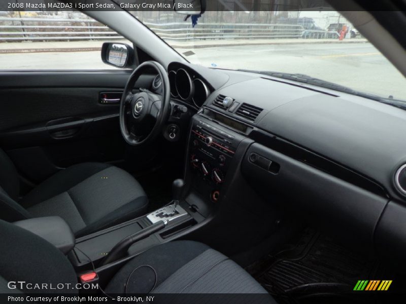 Galaxy Gray Mica / Black 2008 Mazda MAZDA3 i Sport Sedan