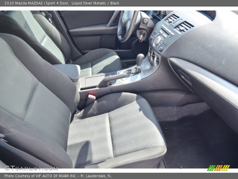 Liquid Silver Metallic / Black 2010 Mazda MAZDA3 i Sport 4 Door