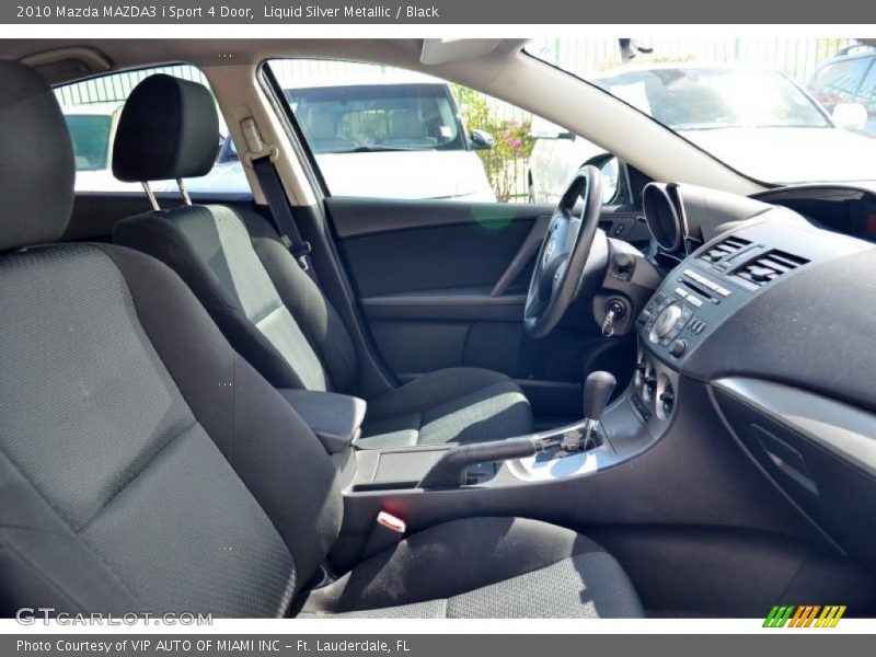 Liquid Silver Metallic / Black 2010 Mazda MAZDA3 i Sport 4 Door