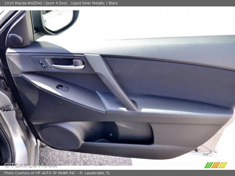 Liquid Silver Metallic / Black 2010 Mazda MAZDA3 i Sport 4 Door