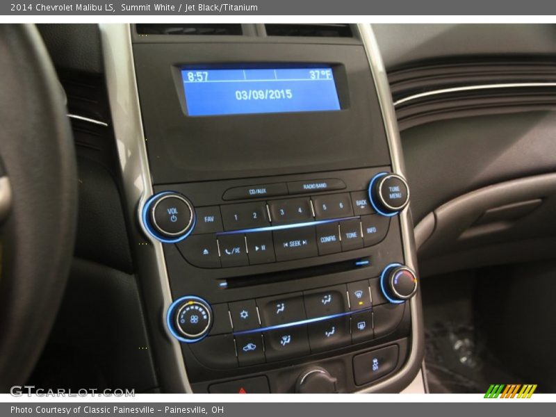 Summit White / Jet Black/Titanium 2014 Chevrolet Malibu LS
